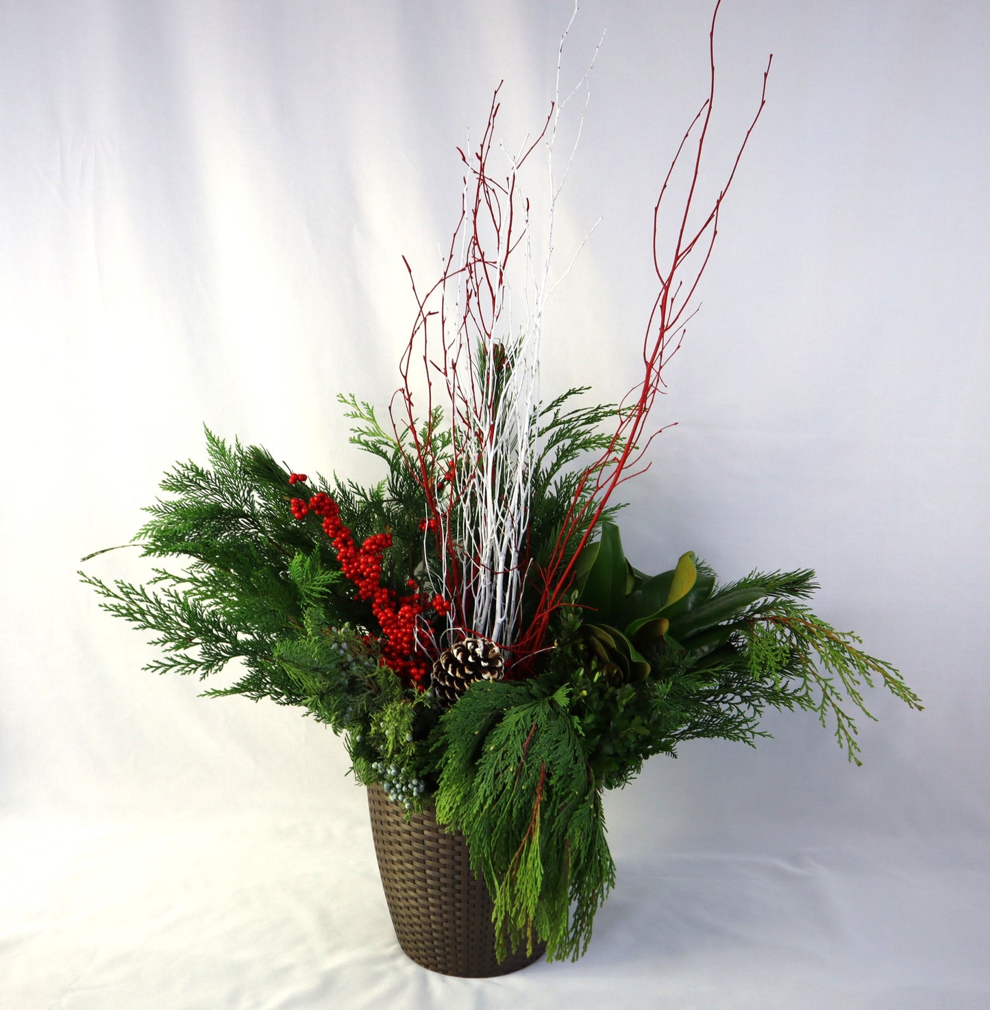 12" Nantucket Winter Planter